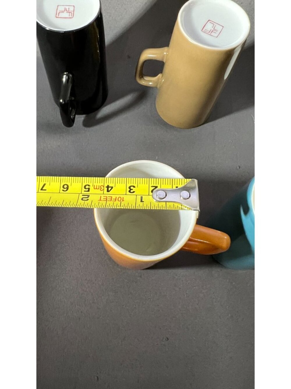 Set Of 5 Kenji Fujita for Tackett Associated Demitasse Ceramic Mugs In Assorted - Picture 6 of 6